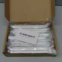 goldenwarm 10 Pack Kitchen Cabinet Handles 5 Inch White Finger Pulls for Cabinets Edge Pulls Kitchen Hardware for Dresser Drawers, Aluminum Alloy