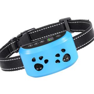 Dog Bark Collar, Svtrat Smart Bark Collar for Small Medium Large Dogs Anti Bark Collars with 4 Training Modes and 7 Level Sensitivity, Barking Collar (Light Blue)