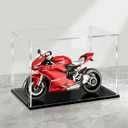 LANSCOERY Acrylic Display Case, 6x4x4 in, Upgraded Thickened UV-Resistant Showcase, 98% Clarity Dustproof Box with Glossy Black Base for Action Figures, LEGO & Models, Includes Scraper & LED Light
