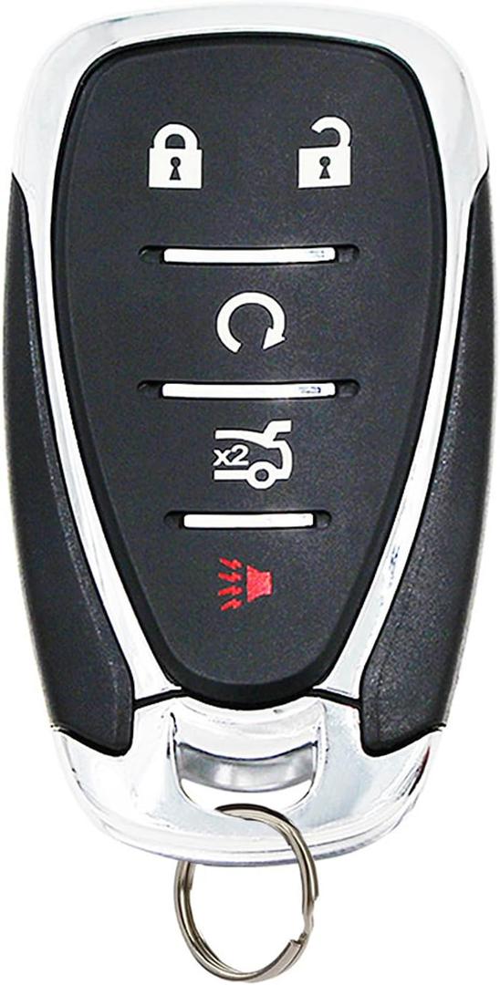 Key Fob Replacement for Chevy Camaro 2016-2021 Chevy Cruze 2016-2019 Chevy Malibu 2016-2021 5 Buttons Keyless Entry Remote Control Fit for HYQ4EA 13529662