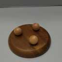 Vaveren Small Wooden Riser Wooden Pedestal for Display Tray Display Riser for Entry Table Farmhouse Kitchen Tabletop Centerpieces , Round 12.9x4cm