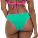 EIDON Women's Propel High Waisted Mid Coverage Bikini Bottom Swimsuit (XL)