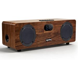 2.1 Sound Bar for Smart TV, Built-in 30W Subwoofer, Bluetooth 5.0,Optical/HDMI ARC/AUX/USB Inputs, Wooden Home Theater Speaker with Remote Control