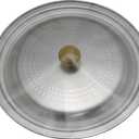 Snow Flat Pot Lid 8.7 x 9.4 inches (22 x 24 cm), Made in Japan, Lightweight, Japanese Artisans