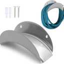 Water Hose Holder, Hose Holders Organizer for Outside Can Accommodate Large Hoses, Wall Mount Garden Hose Holder Hanger for Storage Waterhose (Grey 1Pack)
