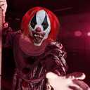 Scary Evil Clown Mask - Halloween Horror Latex Mask for Adults' Masquerade Costume Prop