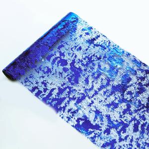 Snowkingdom Royal Blue Table Runner, Sequin Glitter Foil Metallic Thin Mesh Runner Roll 11 Inch x 49 Feet, Blue Table Decorations for Wedding Birthday Party Christmas Graduations