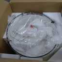 Modern Pendant Light Fixtures with 12" White Linen Fabric Shade, Adjustable Hanging Light Fixture,Drum Black Vintage Chandelier for Kitchen Island Bedroom Dining Room Foyer Entryway