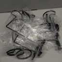 Kigley Metal Gridwall Hooks, 3.2 inch Hat Helmet Rack, Retail Display Shelves Organizer, Wall Fixtures, Accessories for Home Retail Shop(Black,6 Pcs)