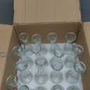 ZOOFOX Set of 16 Glass Bud Vase, Small Vases for Single Rose, Clear Glass Flower Bottle for Rustic Wedding Centerpieces, Home Table Flower Decor, Floral Arrangements