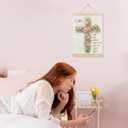 MKIJUHB Christian Floral Cross Wall Art Decor, Faith Wall Decor, I Am Inspirational Bible Verse Easter Framed Hanging Canvas Prints for Home Church Prayer Room Walls Decorations, 12x16 Inch