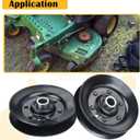 756-04325 Idler Pulley Replaces Cub Cadet 756-04325 Idler Pulley MTD 756-04325 Idler Pulley 756-04325 V Idler Pulley 756 04325 75604325 for Cub Cadet LT1042 LT1046 LTX1042, LT2000 Tractors