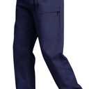 Men's Casual Cargo Pants Workout Sweatpants Joggers Stretch Hiking Drawstring Tactical Trousers (Medium, Navy Blue)