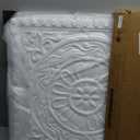 Art3d 12-Pack Barque Decorative Drop Ceiling Tiles, 2 x 2 ft, White, 24"x24"