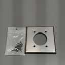 4 Pcs 2.24" Hole Single Receptacle Wall Plate Stainless Steel Nema 14-50 Outlet Wall Plate Outlet Covers for Socket Dryer Range, Corrosive Resistant, 4.5 x 4.59 Inches