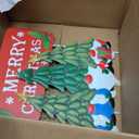 Afirst Christmas Yard Stakes Light Up Yard Decorations with LED Gnomes Santa Trees Metal Lighted Stakes Merry Christmas Sign Outdoor Garden Stake Lawn Pathway Outdoor Decoration