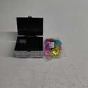 Sloosh Diving Gems Pool Toys,16 Big Colorful Diamond with Pirate Treasure Chest,Swim Dive Toy for Kids Underwater Gemstone Swimming Training Gift Water Toys Pool Games(Silver)