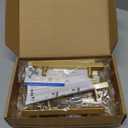 Ravinte 10 Pack Brass 4 Inch Hole Center Champagne Gold Handles Square Cabinet Hardware Stainless Steel Pulls for Kitchen Cupboard Drawers 6-3/8 Inch Overall Length