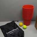 Aivalas Yard Pong Outdoor Games, Giant Yard Games Set with 12 Buckets and Balls for Adults and Family, Toss Game Throwing Games for Beach, Camping, Lawn and Backyard