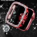 JR.DM Diamond Bands with Bling Case Women Compatible with Apple Watch 40mm 38mm 41mm 44mm 45mm 42mm 46mm 49mm Luxury Metal Bracelet Replacement Strap for iWatch Series 11/10/9/8/7/6/5/4 SE/Ultra 3/2/1