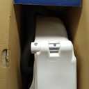 Drive Medical 2-in-1 Raised Toilet Seat with Removable Padded Arms - Elevated Bathroom Safety Support - Secure Locking Attachment - Easy Height Assistance - Durable Construction, Standard Toilets