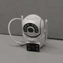 Dual Lens Linkage Pan/Tilt Security Camera Outdoor WiFi Camera 8MP, Auto Tracking, Human Detection, Light Alarm, Color Night Vision,Siren, Plug-in Cable,2.4G WiFi.