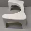 Squatty Potty Simple Curve Toilet Stool, (White)