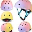 CELOID Kids Bike Helmet,Toddler Skateboard Helmets for Ages 5-6 Years Boys Girls,Adjustable Multi-Sport Bicycle Skateboarding Roller Skating Scooter Balance Bike Helmet,Pink Violet