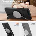 SURITCH for Samsung Galaxy S26 Ultra Phone Case, Magnetic Protective Cover with Camera Cover & Adjustable Metal Kickstand for Galaxy S26 Ultra -Black