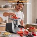 Electric Meat Grinder, Fruits & Tomato Sauce Maker with Strainer, Sausage Stuffer with Sausage Tube, 2 Blades, 3 Plates, Kubbe Kit, 2800W Max, Meat Mincer Heavy Duty for Home Kitchen