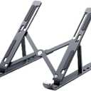 Foldable Laptop Stand, Laptop Stand for Desk, Computer Riser for Desk, Ventilated Foldable Lapdesk Notebook for 10-15.6 Inch Laptops, iPad