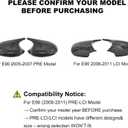 Mirror Cover Caps for E90 LCI- Durable Quality Carbon Fiber Pattern, Compatible with 3 series E90 E91 E92 E93 (2008-2011) - Upgrade Your Ride Now