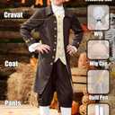 BesserBay 8 Pieces Boys Colonial Outfits 18th Century American Set 14 Years