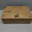 Calming Dog Bed for Medium Dogs,All-Season Leather,Non-Slip One-Key Detachable Washable Dog Bed for Small Dogs Cat Pet Beds with Sides and Cover (White, Medium)