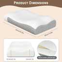 Cervical Memory Foam Pillow for Neck Pain Relief – Ergonomic Contour Pillow for Side, Back & Stomach Sleepers – Eco-Friendly & Durable