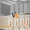 6 Pack Foldable Bed Sheets Set Organizers and Storage(King & Queen Size),Linen Fabric Closet Organizers with Window,Folding Bedding Storage Box for Bedsheets and Pillow Cube Organizer-Beige