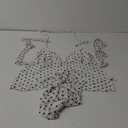Women Polka Dot Y2k Cami Tank Top Halter Neck Spaghetti Strap Going Out Tops, size XL