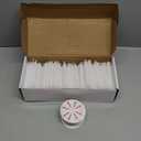 150 Church Candles with Drip Protectors for Devotional Candlelight Vigil Service, Box of 150 Candles, Unscented White 5" H X 1/2" D, No Smoke