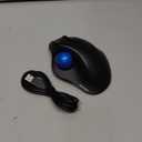 TECKNET Pro Wireless Trackball Mouse, Bluetooth Mouse with Ergonomic Thumb Control, USB-C Rechargeable, RGB Light Mice with Adjustable DPI, 3-Device Connectivity (BT or 2.4G),for PC/Mac/Laptop - Black