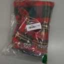 Christmas Plaid Pillow Covers 20x20 Inch Set of 2, Vintage Gold Thread Tartan Throw Poillow Covers Pillow Covers Winter Holiday Farmhouse Sofa Home Decor Living Room (Red Green)