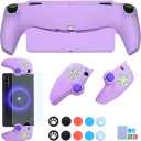 EIELST Designed for Sony Playstation Portal Remote Player Case - [10 FT Military Grade Drop Protection] [with PS5 Portal Screen Protector] Protective Shell Cover Case for PS Portal - Purple