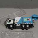 Dwi Dowellin 12'' Electric Garbage Truck Toy Set with Lights/Sounds,Includes Dumpster, Trash Bins, and Learning Cards for Kids, Toy Gifts for 3 4 5 6 Year Old Boys(Blue)