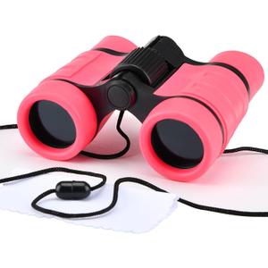 Syxspecial Kids Binoculars, Toy for Kids 3-12 Years Boys and Girls for Bird Watching, Educational Insights, Camping, Science, Detective (PINK)
