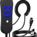 Lift Chair Remote Replacement, 4-Button Dual Motor Remote for Lift Chair & Recliner Replacement Parts, LED Backlight, USB Charging Port & Type-C Adapter, Recliner Hand Control, Universal 5-Pin Plug