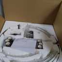 6-Light Glass Drum Chandelier for Dining Room Entryway, 24.4" 6-Light Chandelier