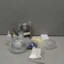 Baquler Turkish Mosaic Lamp Kit DIY Stained Glass Decorative Table Bedside Night Light Tabletop Bohemian Moroccan Lamp Craft Kit for Living Room Decorations (Blue)