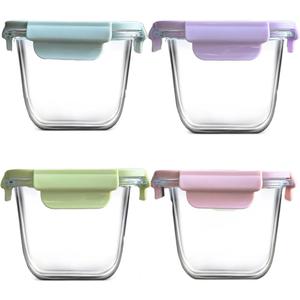 Glass Food Storage Containers with Lids, Soup Storage Bowls, Clear, Meal Prep Kitchen Organization