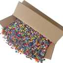The Beadery Bonanza 5LB of Mixed Craft Beads, Sizes, Plastic, Round, Multicolor