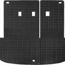TPE Floor Mats Compatible with Hyundai Palisade 2020-2024 All Weather Protection Floor Liner Cargo Liner Trunk Mat with Backrest (Black)