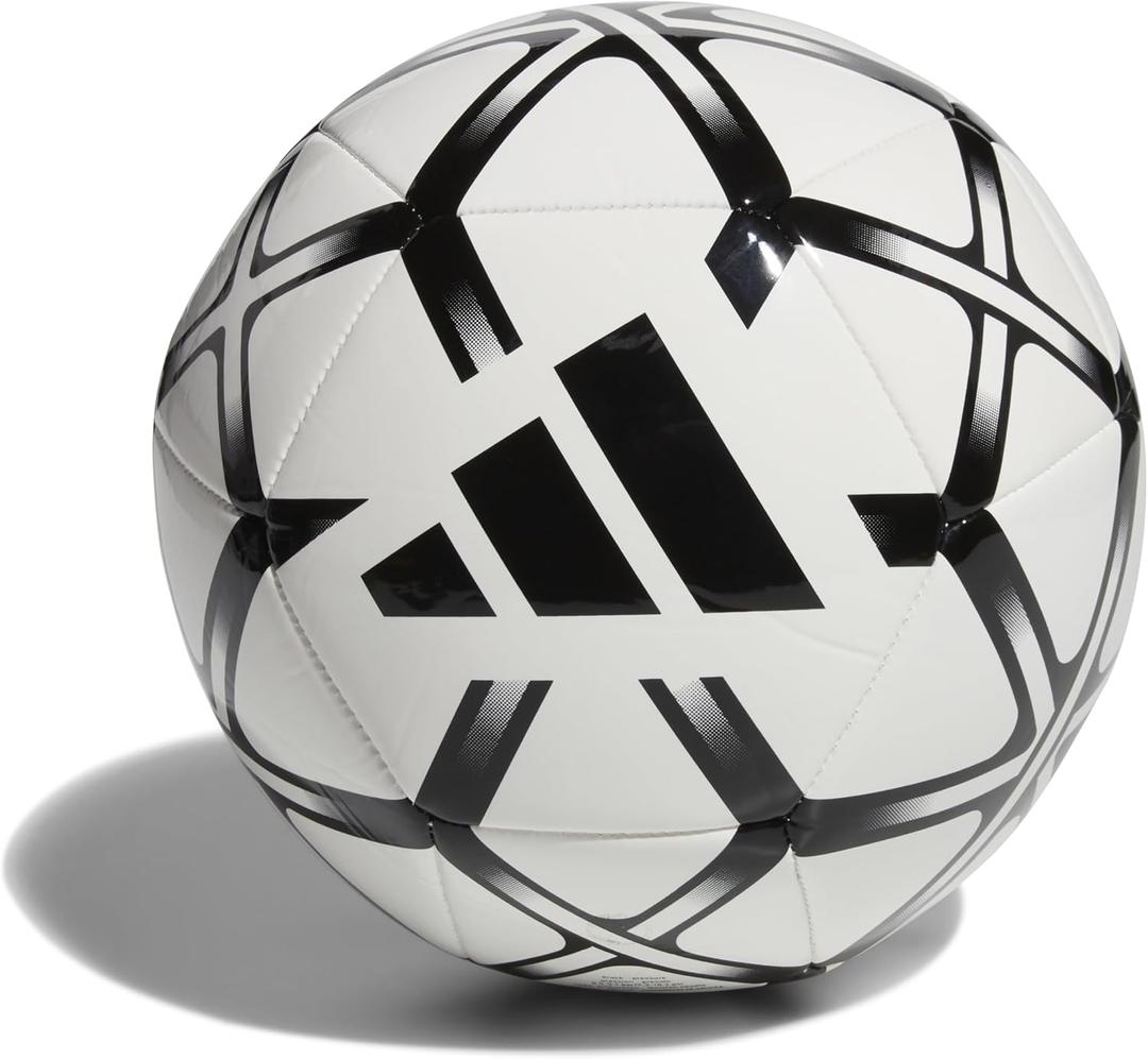 adidas Starlancer Club Soccer Ball (5, White/Black)